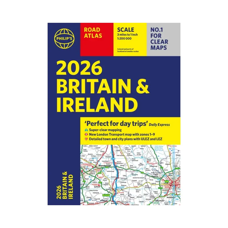 2026 Philips Road Atlas Britain & Ireland : (A4 Paperback)