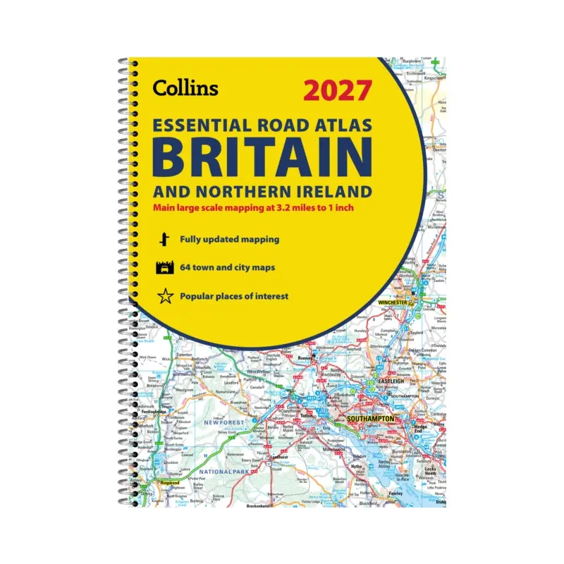 2027 Collins Essential Road Atlas Britain and Northern Ireland : A4 Spiral
