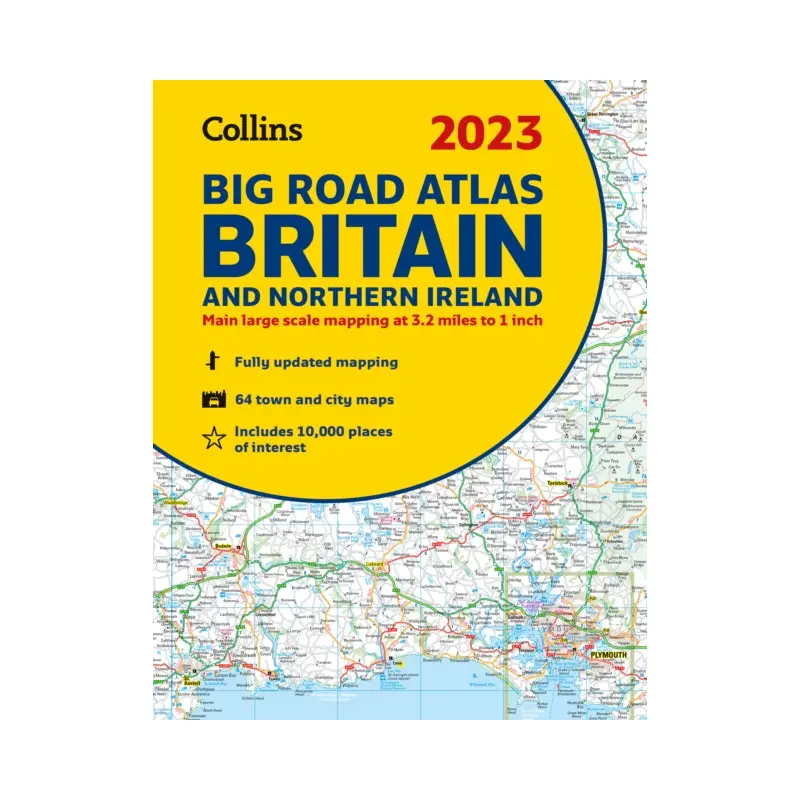 2023 Collins Big Road Atlas Britain and Northern Ireland : A3 Spiral