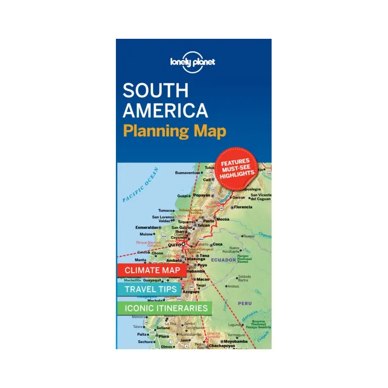 Lonely Planet South America Planning Map