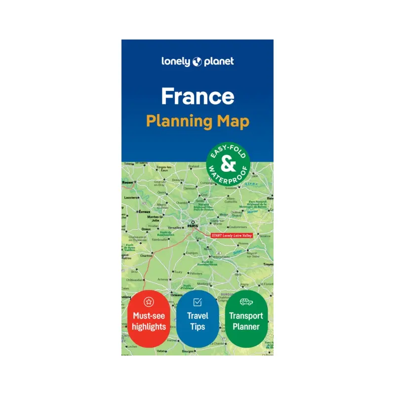 Lonely Planet France Planning Map