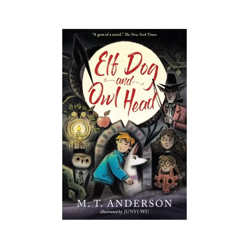 Elf dog and owl head