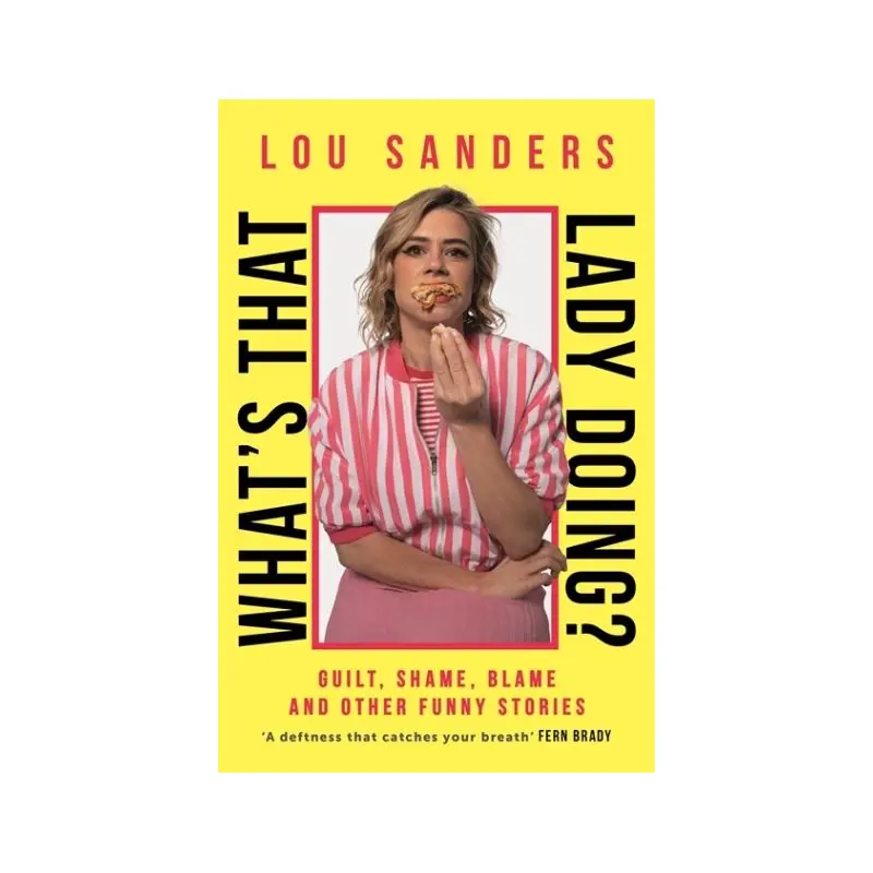 What's that lady doing?