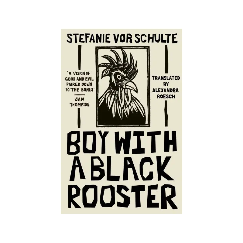 Boy with a black rooster