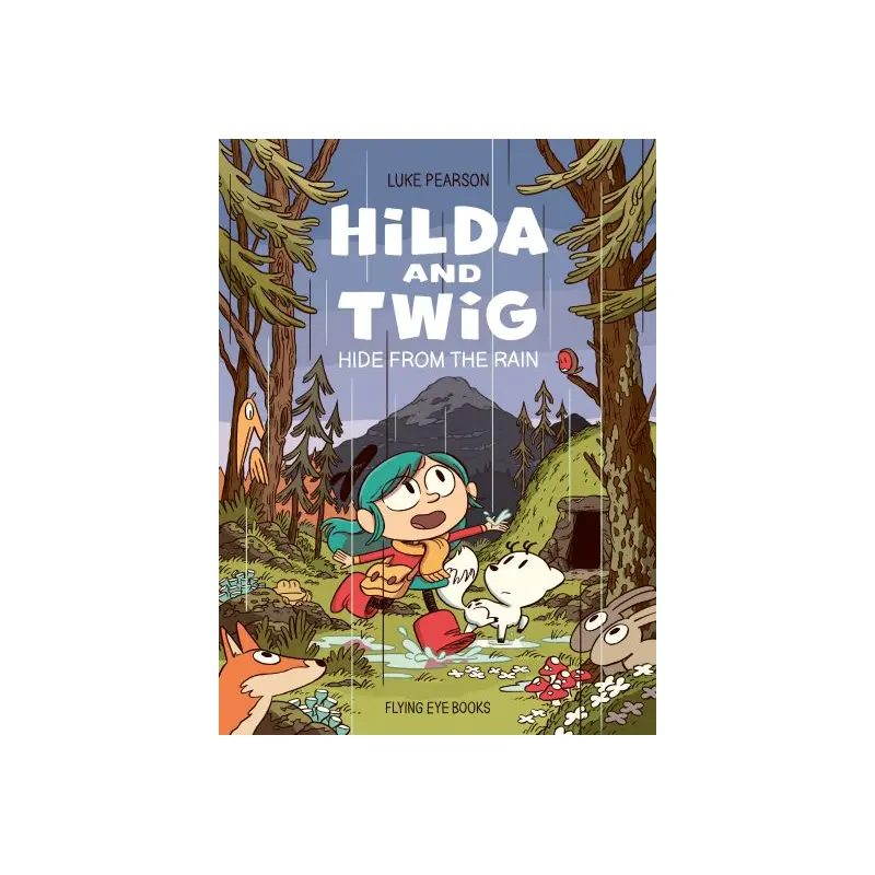 Hilda and Twig hide from the rain