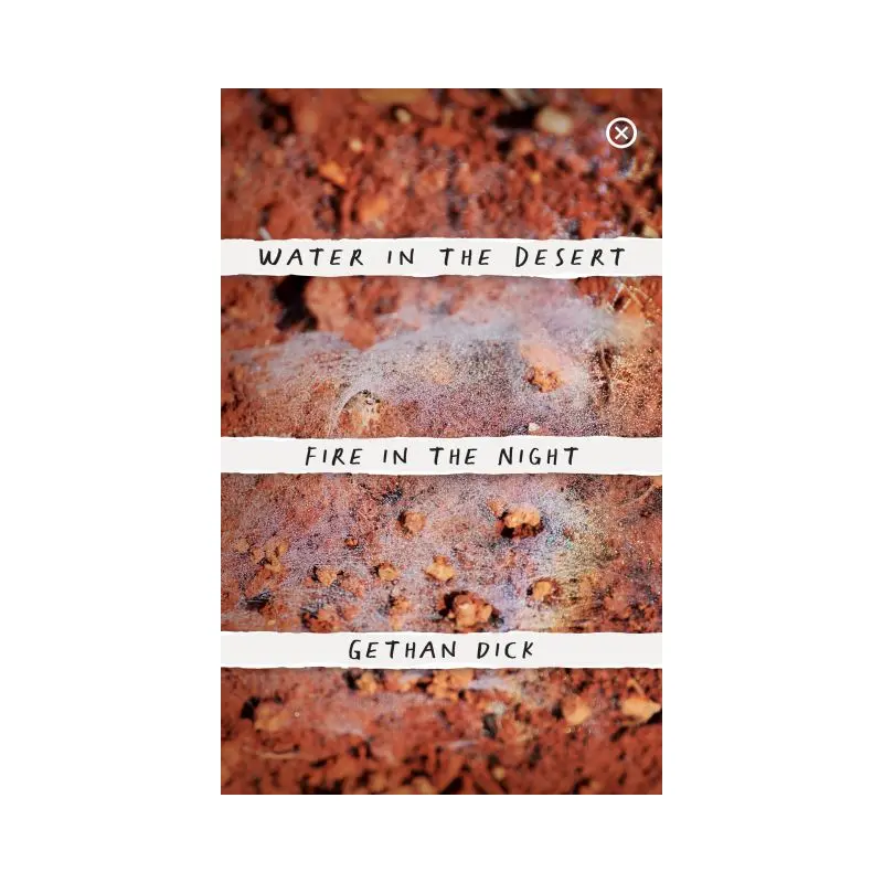 Water in the desert fire in the night